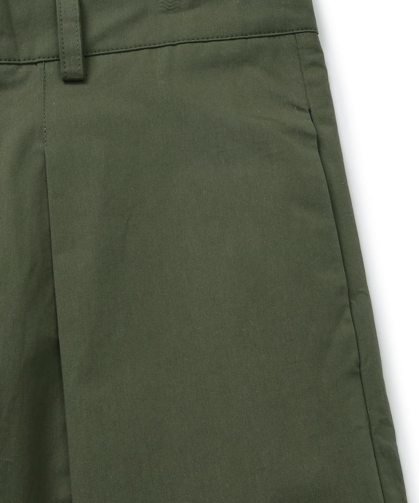 CONNECT KINLOCH Deep One-Tuck Cotton Pants (Khaki)