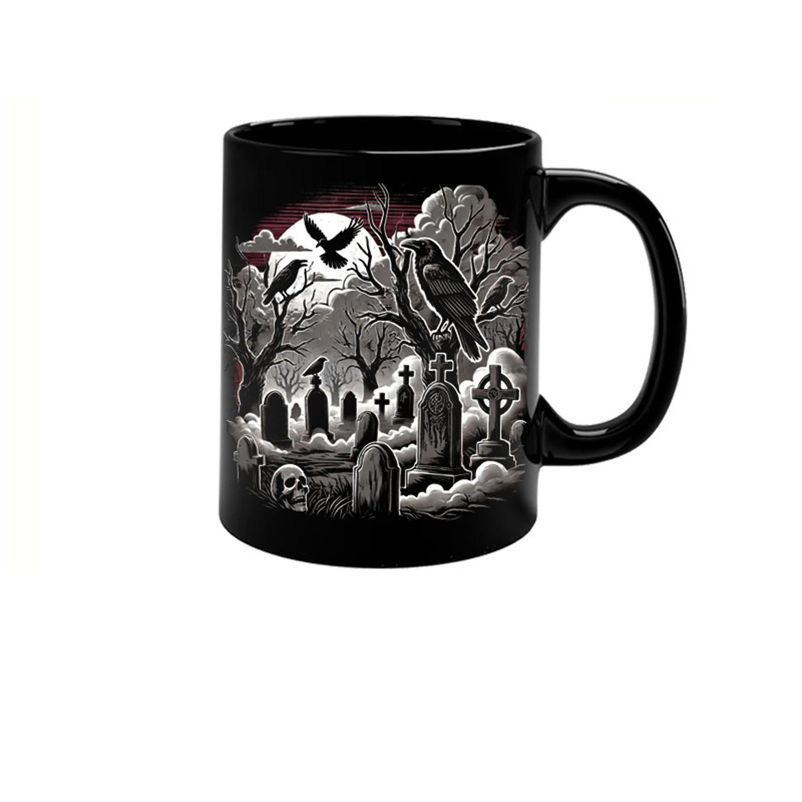 

Хэллоуин Смешная Грубая Кружка Керамическая Кофейная Кружка Чашка для Воды 301-400мл One Size чёрный