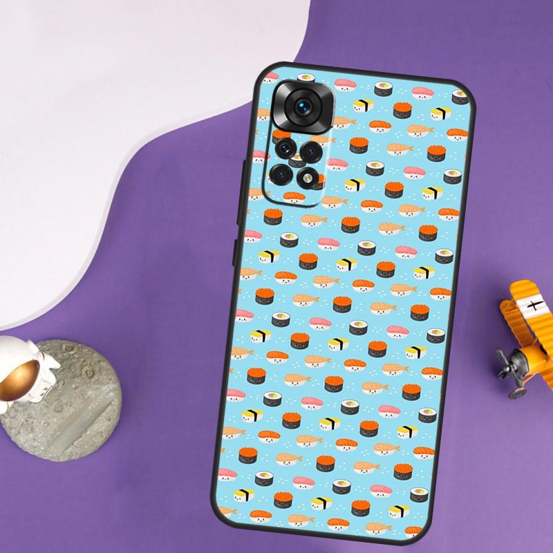 Sushi Case For Xiaomi Redmi Note 13 Pro 14 12 9 10 11 Pro 10S 11S 12S Redmi 13C 14C 10C 12C Cover