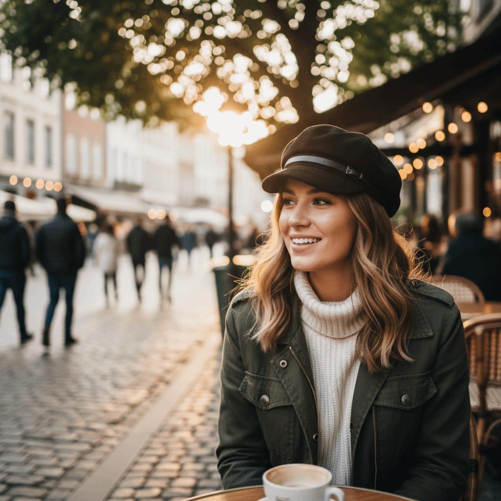 Suede Beret Hats Warm Newsboy Cap Classic Design Japanese-Style Cap Daily Travel
