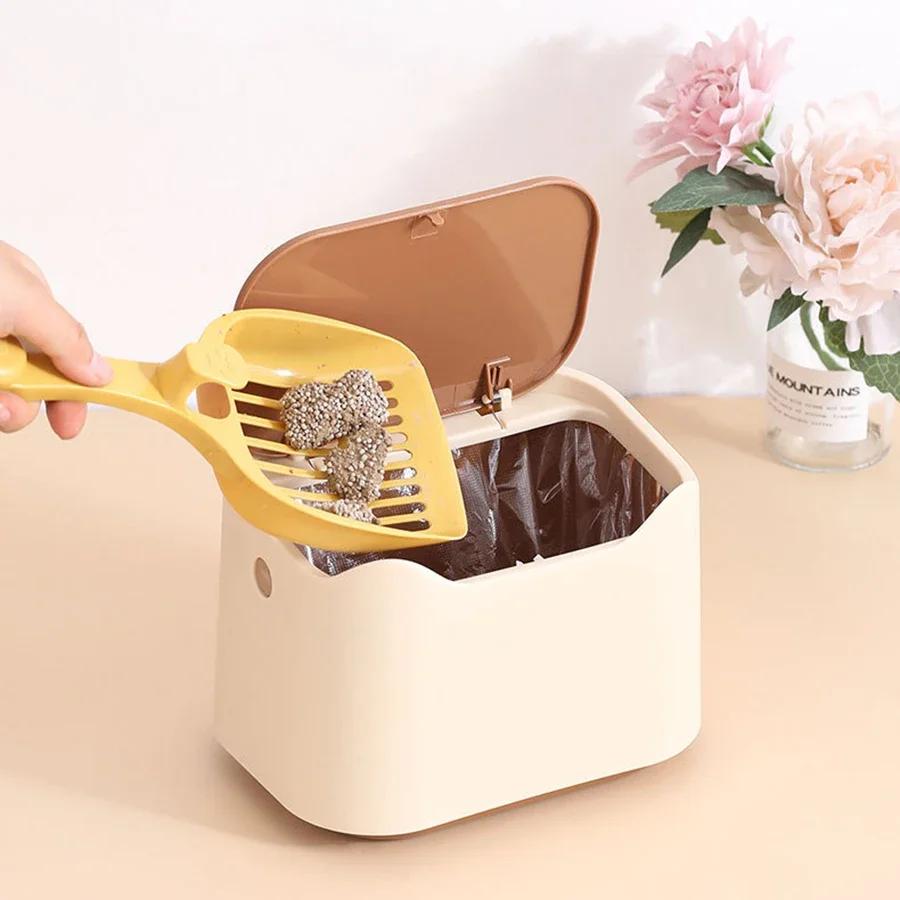 1PZ Lettiera per Gatti Portatile Completamente Chiusa, Vaschetta Rimuovibile per Gatti di Taglia Media/Grande, Lettiera per Conigli e Coniglietti
