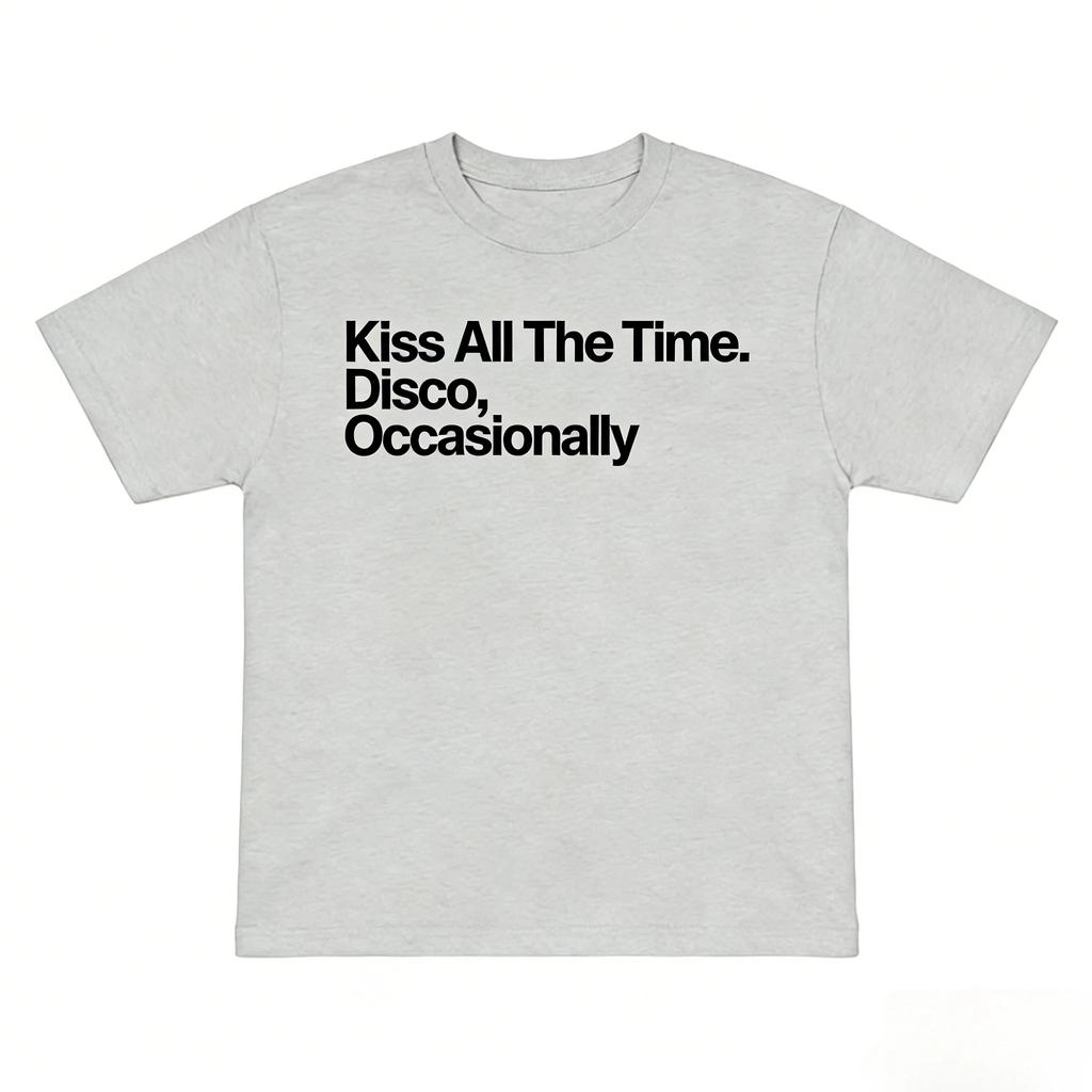 Kiss All The Time Disco Occasionally Harry Styles Album Unisex cotton Shirt Summer O-Neck Short Sleeve Tshirt