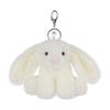 Apricot Lamb Cute White Bunny Soft Keychain Plush Perfect for Boys and Fits Kids Backpacks and 15cm Toy, Girls, Purses,