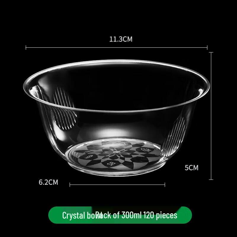 Jinyuanyuan Disposable Crystal Bowls Set