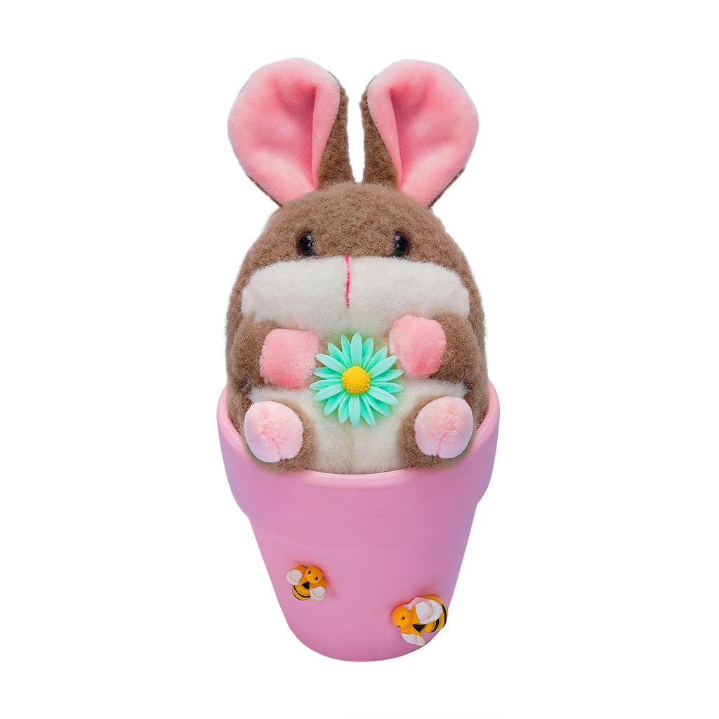 Påskhare Docka Prydnader Dekorativa Blomkrukor Hem Festlig Atmosfär Dekoration Dekorationer