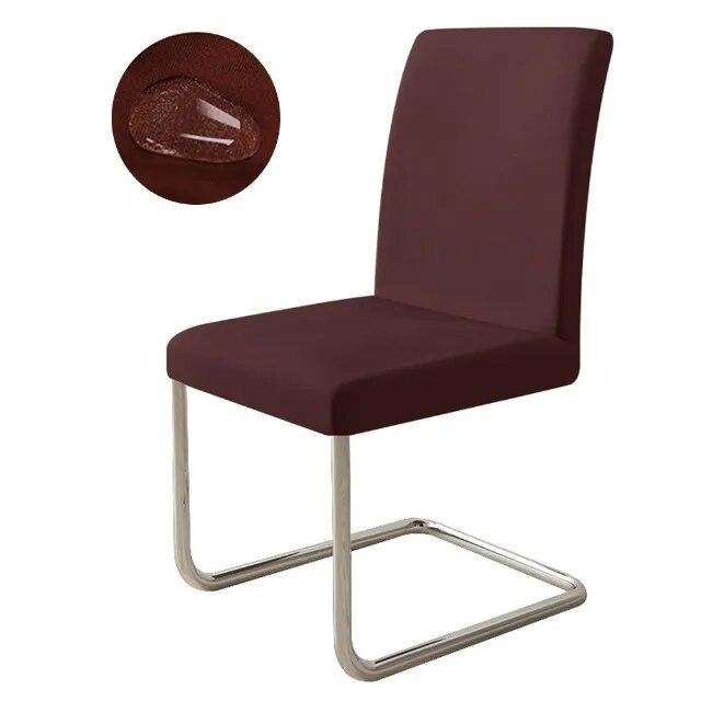 Elastic Waterproof Chair Cover Plain Spandex Dining Room Seat Cover Chair Protector for Restaurant Kitchen Banquet Seat Case