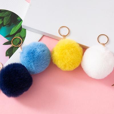 Hase Plüschkugel Anhänger 8CM Damen Gepäck Plüsch Schlüsselanhänger Anhänger Taschenzubehör Geschenke