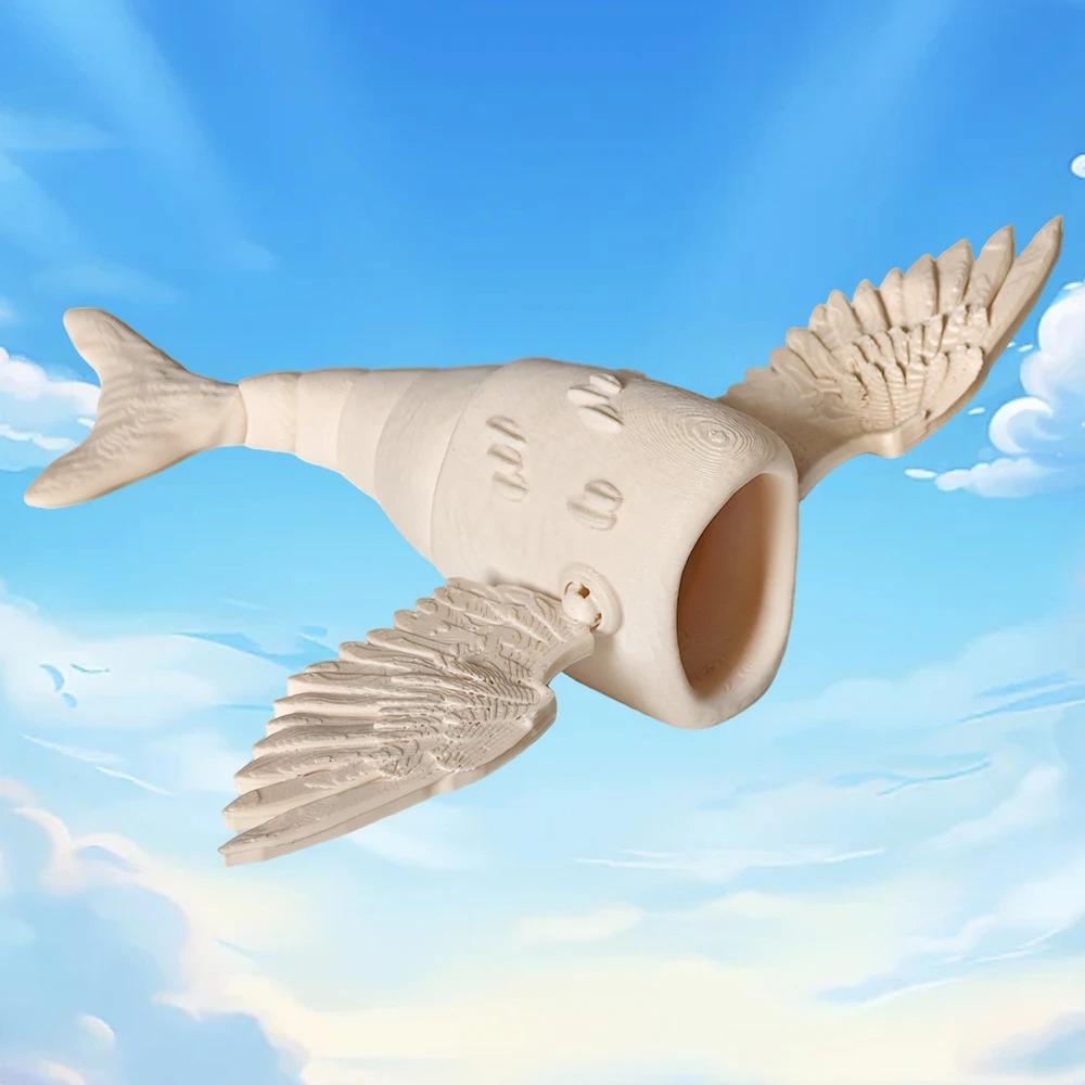 Bloop Mořská Příšera 3D Tištěná Flexibilní Kloubová Fidget Hračka – Požírač Moře Hlubinné Stvoření Sběratelský Předmět, Hračka na Stůl pro Úlevu od Stresu