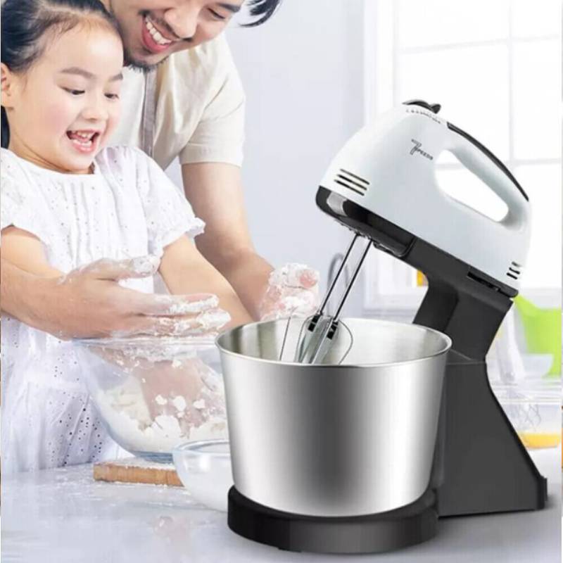 7-Gang Automatischer Elektrischer Standmixer Lebensmittelmixer Teigkneter Mit Rührschüssel Für Das Backen Zu Hause