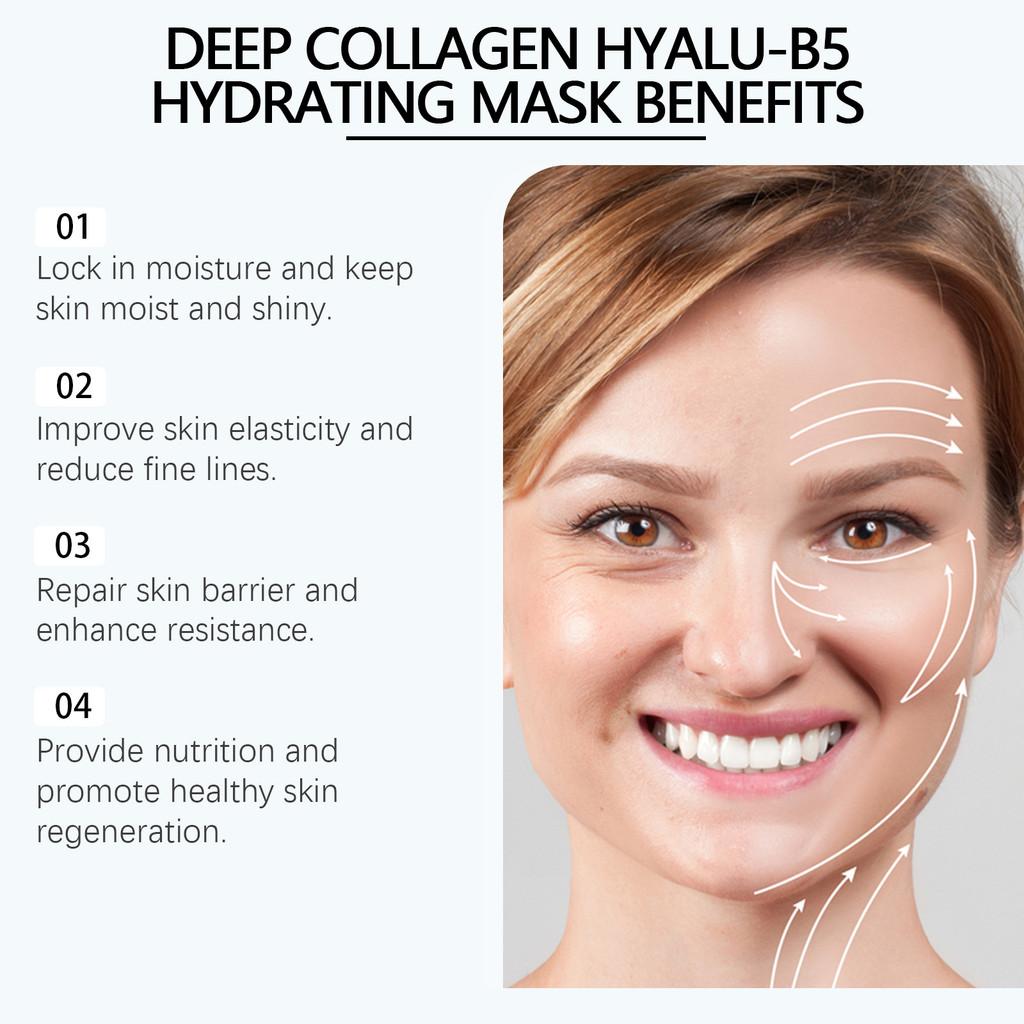 Hoygi Collagen B5 Hydrating Face Mask For Gentle Moisturizing And Pore Cleansing