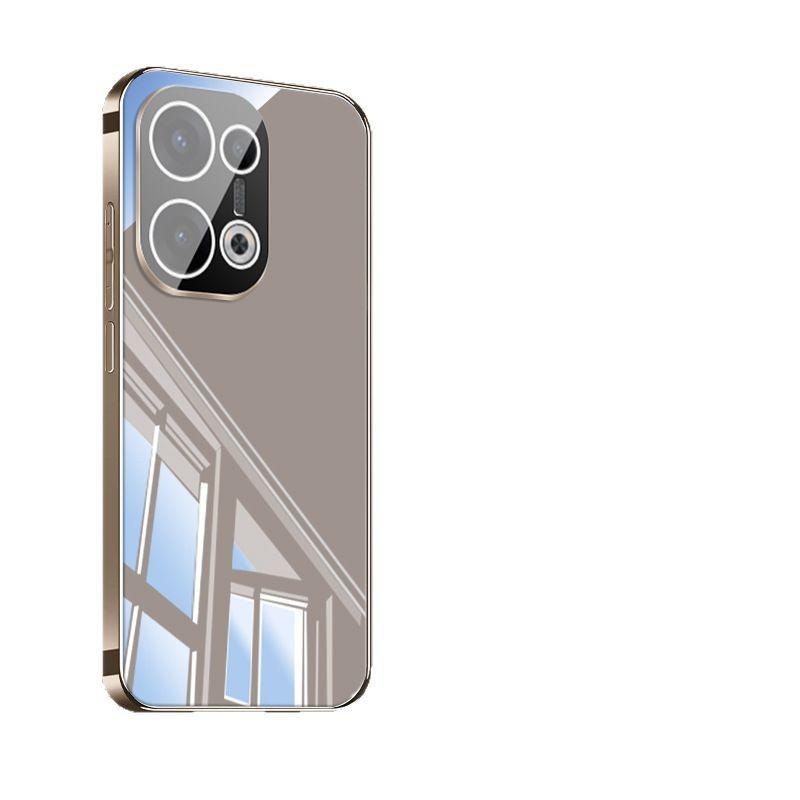 Applicable to opporeno13 mobile phone case, new clove purple reno13pro ice heat dissipation reno12 with its own mirror
