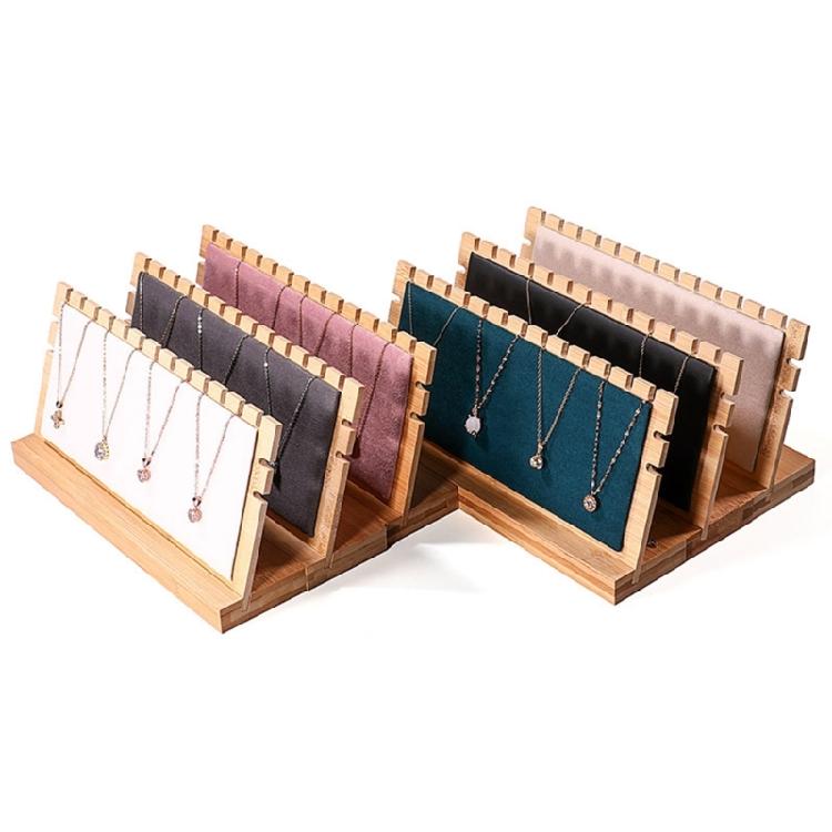 Necklace Display Stand for Selling Wood Chain Jewelry Display Rack Organizer