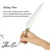 European Retro   Quill Alloy Pen Dip Nib Calligraphy Writing Pen Gift Set With Ink Bottle