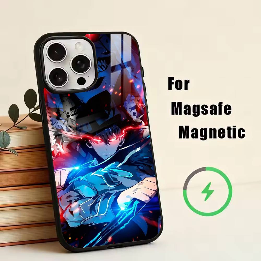 S-Sung Jin-woo Phone Case For iPhone17,16,15,14,13,12,11 Plus,Pro Magnetic with Magsafe Wireless Charging
