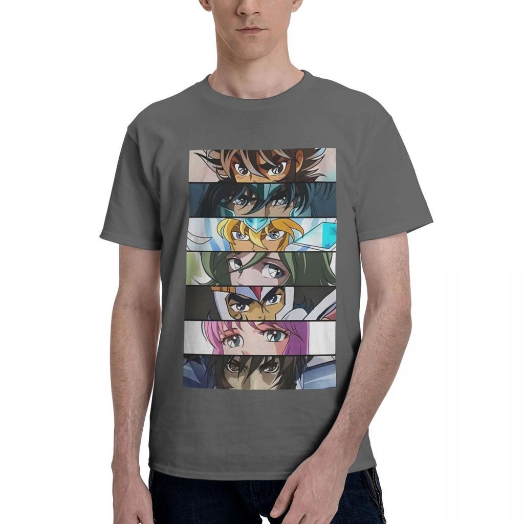 Retro Knights Of The Zodiac Saint Seiya 100 Cotton Casual Breathable Confortable T Shirt Mens Clothing Brands Tshirts Men