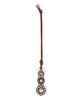ATHE VANESSABRUNO Brown Studded Flower Bag Charm Keyring Aaho5E712W2