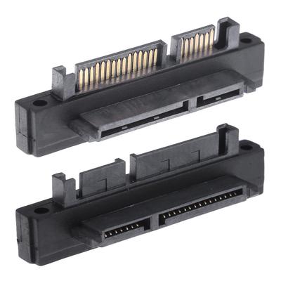 90 Degree Right Angled SATA 22Pin 7+15 Male To SFF-8482 SATA 22 Pin Female Port Adapter Card for SATA HDD SSD Right/ Left Hot