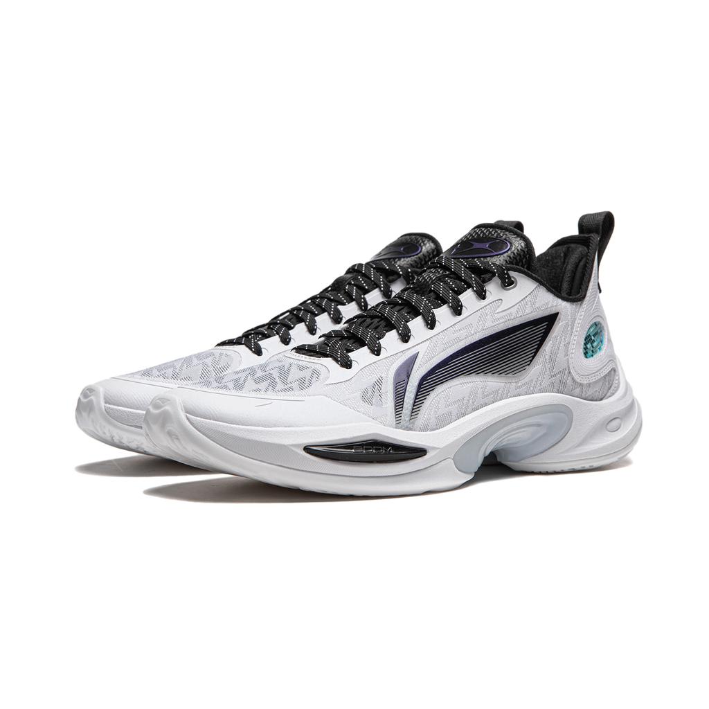 New LINING Super Light 2024 Basketball Shoes Men Low Top Standard White/Black ABAU011-1