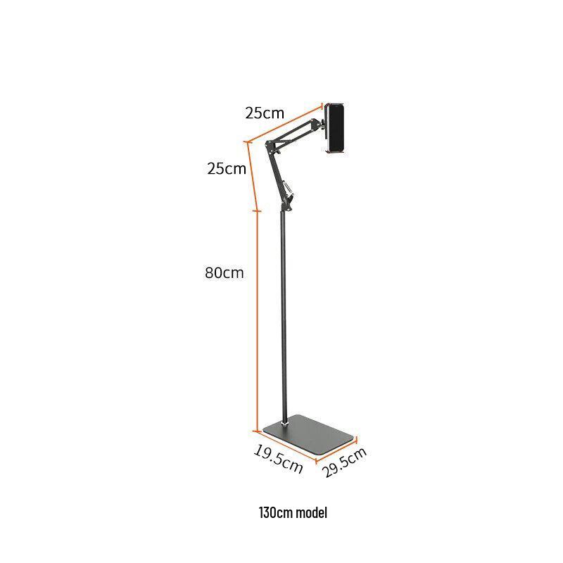 Adjustable 170cm Floor-Standing Phone & Tablet Cantilever Stand for Bedside or Sofa