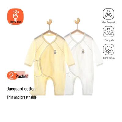 Baby Cotton Long Sleeve Romper 2-Pack