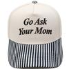 Go Ask Your Mom Embroidery Truck Driver Baseball Cap Color Matching Fun Men's and Women's Casual Sun Hats