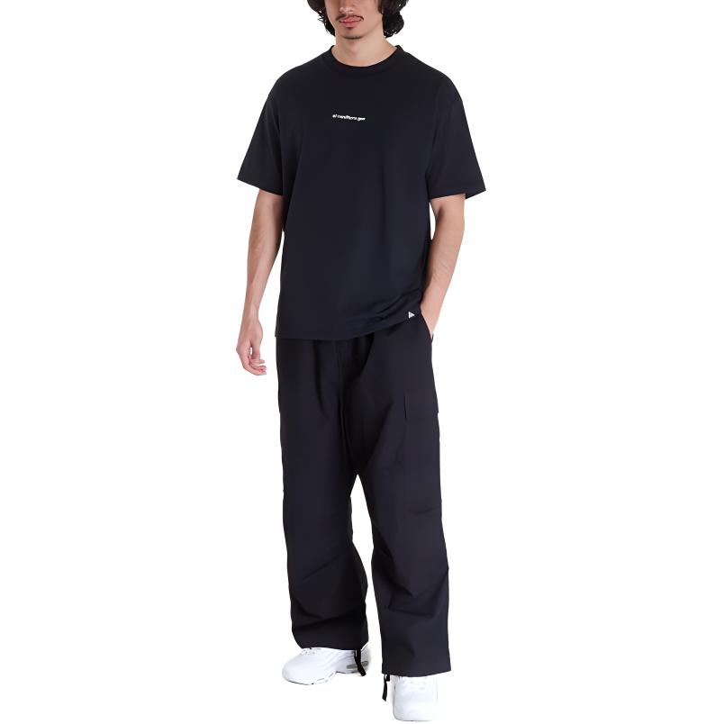 Nike ACG Embroidered Comfort Loose Round Neck Short Sleeve T-Shirt Men Tops Black FJ2137-010