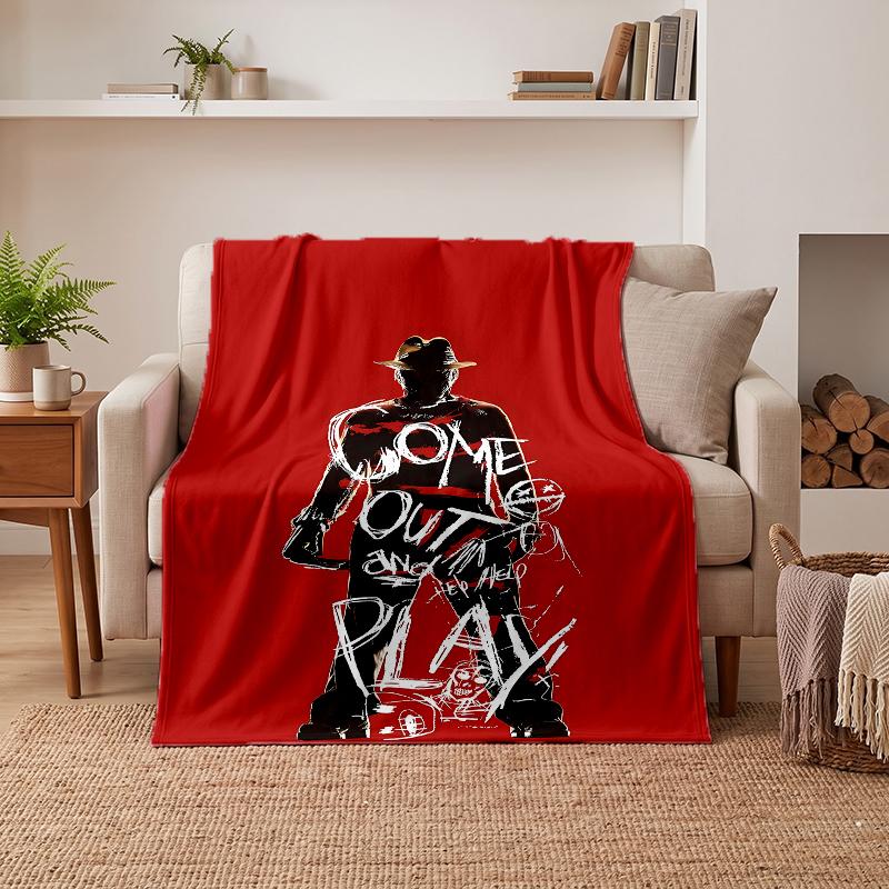 Freddy Krueger Soft Warm Flannel Blankets Comfortable Blanket for Home Decoration Gifting