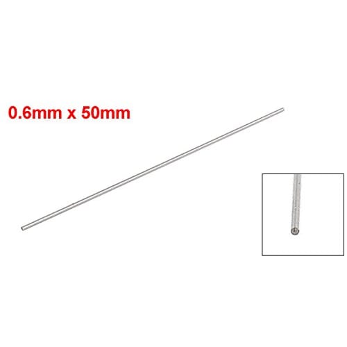 uxcell Tungsten Carbide Pin Gauge, 0.001mm Accuracy, 0.6mm Diameter, Hole Measurement