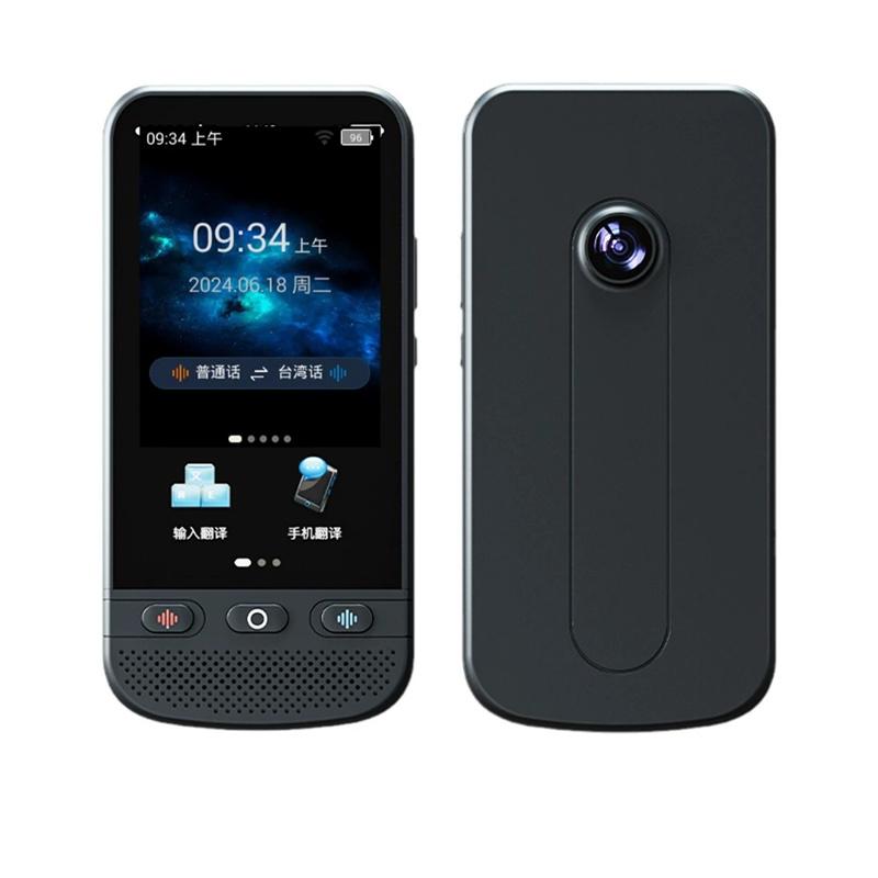 

T7 Pro Устройство-переводчик Умный ИИ ChatGPT Голосовой помощник Точный перевод 138 языков Фото Офлайн Запись Быстрый перевод чёрный