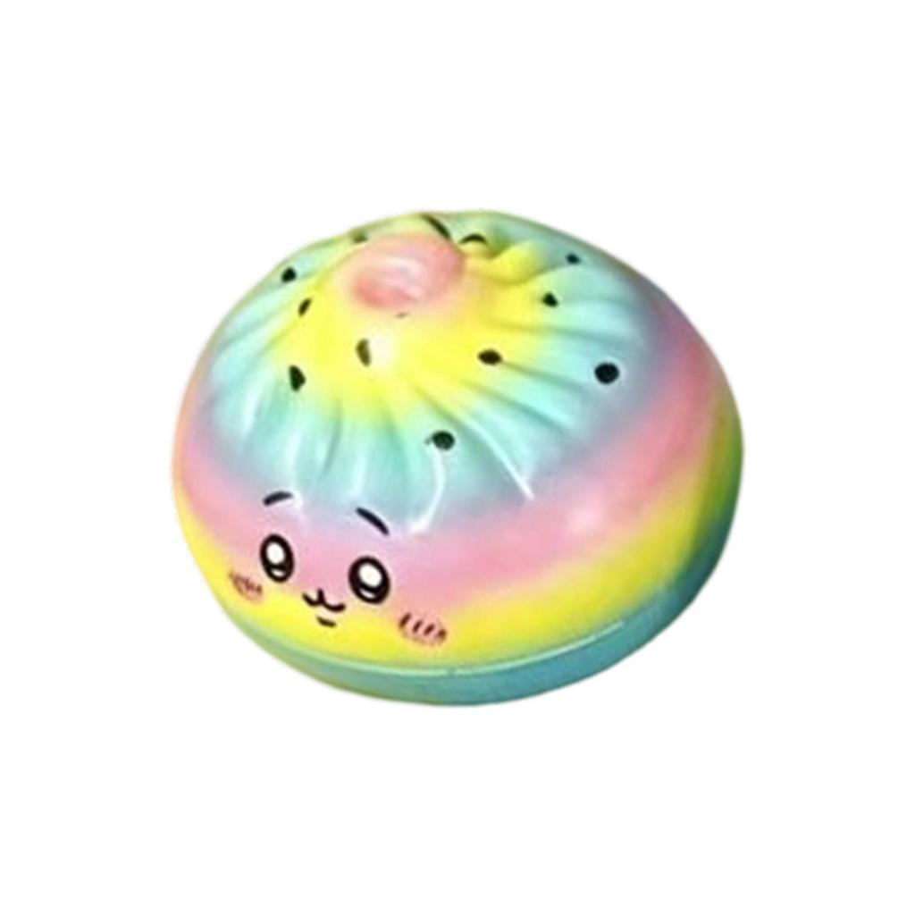 PU Slow Rebound Soft Squishy Bun Toy Stress Relief Squeeze Toy Durable Material Safe for Kids and Adults Random Design
