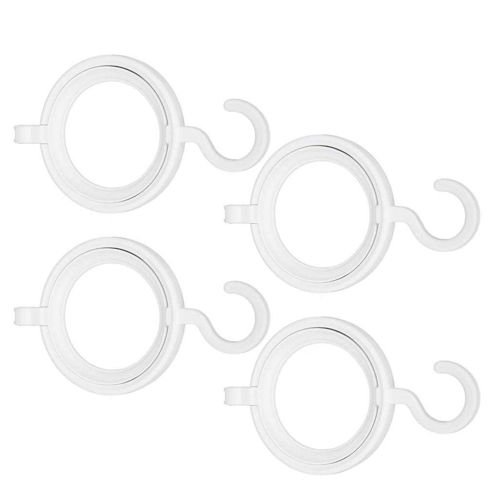 4pcs Hanging Wig Stand Foldable Round Wig Display Hanger Smoothly Plastic Wigs Storage Holder for