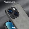 IPhone 14 Plus Case, IPhone 14 Plus with Full Lens Protection, Silicone Soft Edge, Shockproof, Ultra-Thin, Simple And Leather Texture Case, Gray