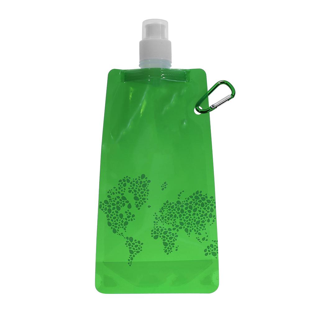 Collapsible Water Bottles with Clip Drinking Water Bags Leak Proof Travel Water Bottle for Outdoor Travel Sports Hiking Camping