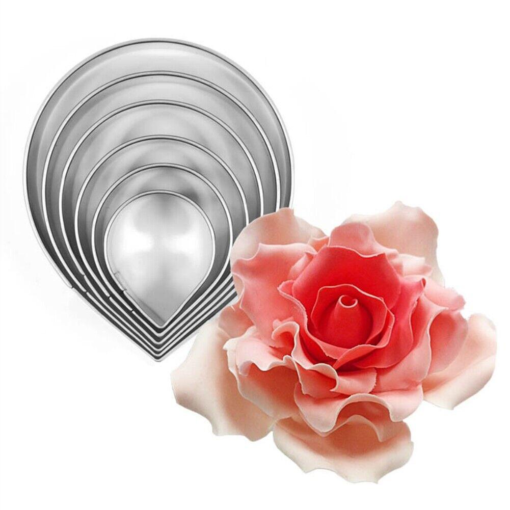 Rose Petal Cutter Cookie Cutter Pink Leaf Fondant Molds Sugar Craft