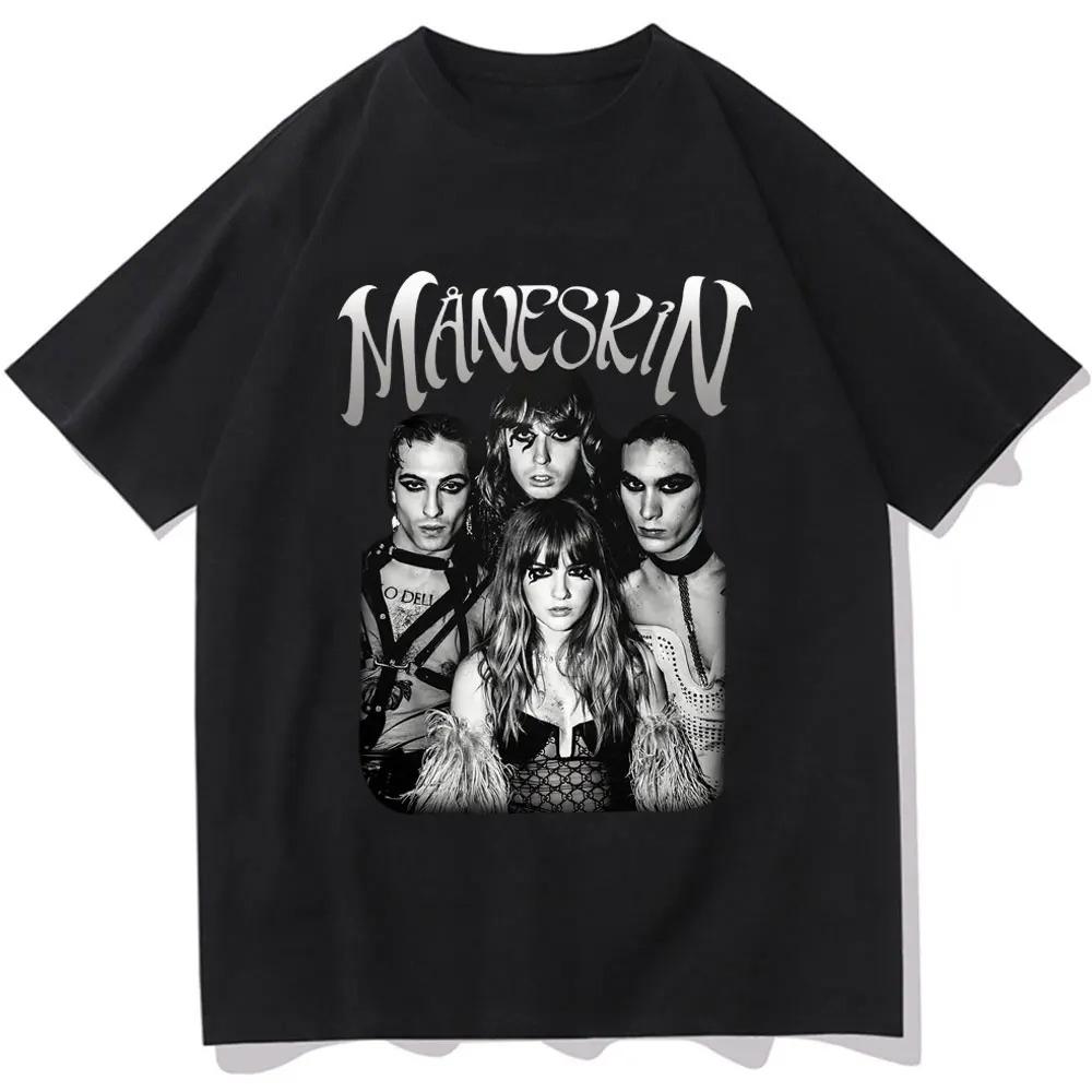 

Italian Rock Band Unisexeskins 2023 World Tour Concert Commemorative Printed Cotton TShirt Unisexs and Womens Summer S
