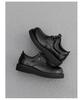 Versatile Men's Leather Platform Derby Loafers - Lace-up Wedding & Office Shoes