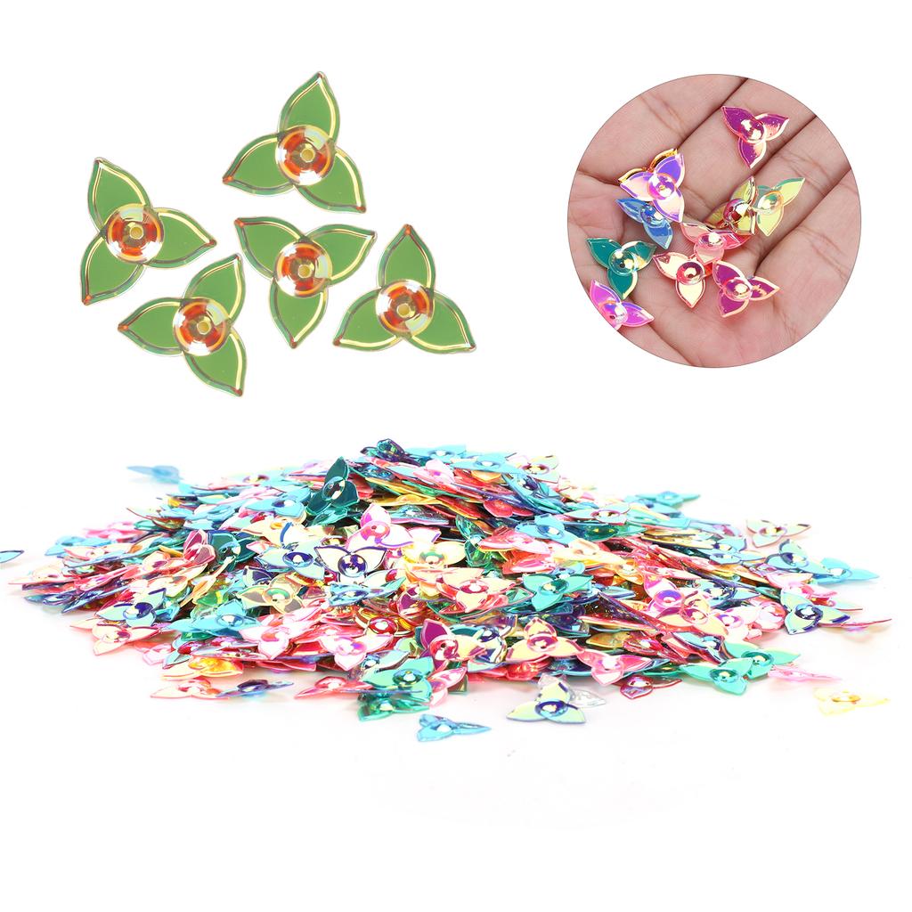 Konfetti Blütenform Glitzer Pailletten Farbe Party Hochzeit Streusel Teil Dekoration Zubehör