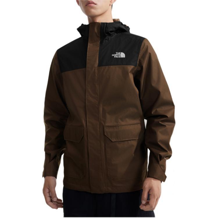 THE NORTH FACE Urban Exploration Hiking And Mountaineering Waterproof And Windproof Windbreaker Jacket Men's Brown NF0A8AUK-5EX