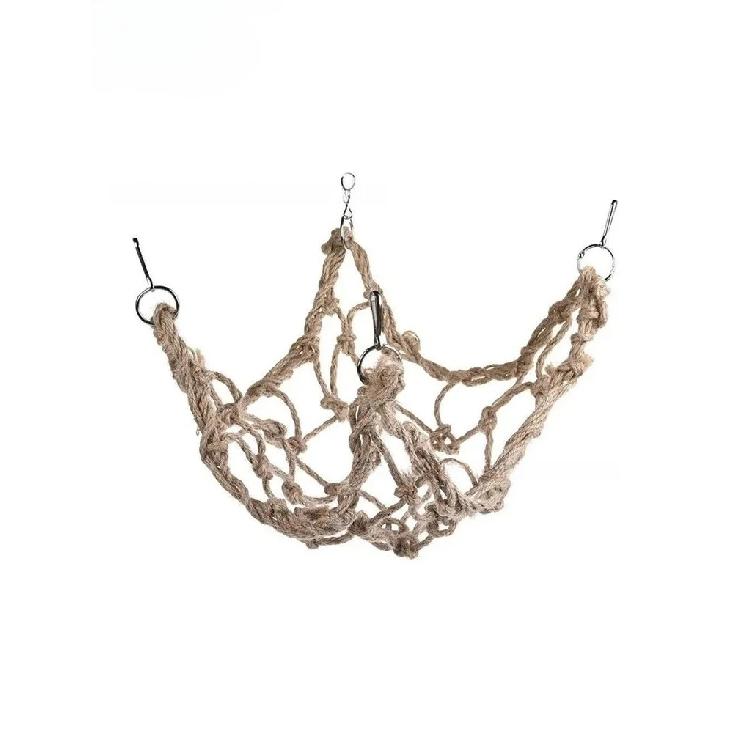Rope Climbing Net For Pet Bird Parrot Hemp Rope Bird Toy, Universal Climbing Net For Hamsters And Small Pets, Hammock, Swing
