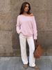 Autumn/Winter 2026 Loose European & American Style Wool Knit Pullover - Women's Long Sleeve Sweater