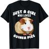 Cute Guinea Pig Art for Women Girl Adult Guinea Pig Lovers T-Shirt