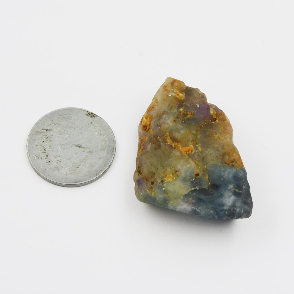Earth Mined Natural Multi Color 72 Ct Fluorite Uncut Rough CERTIFIED Gemstone