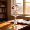 Tree of Life Faux Crystal Suncatcher, Colorful Prism Drop Pendant, Window Hanging Rainbow Maker Ornament for Indoor Outdoor Decor