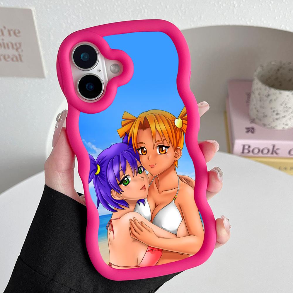 Everlasting Summer Alisa Wavy Edge TPU Mobile Phone Case for iPhone 17 16 15 14 13 12 11 Air Pro Max Plus Colorful Cover