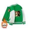Boys' 2026 Fleece-Lined Baseball Jacket for Spring and Autumn