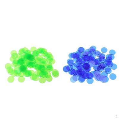 200pcs Poker Chips Bingo Counting Discs Educational Toys ,