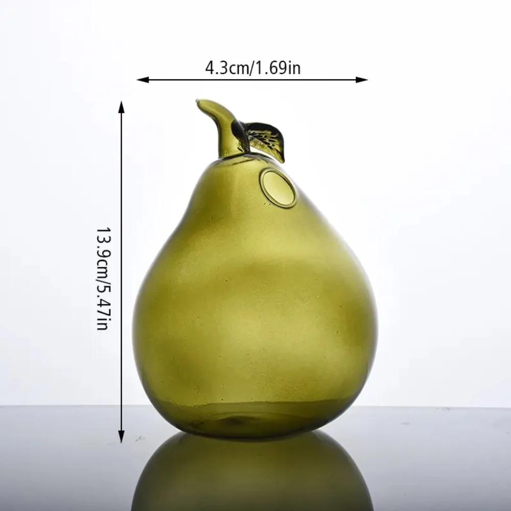 Simple Pomegranate Fruit Vase Transparent Hazelnut Flower Vase Hydroponic Home Decor Flower