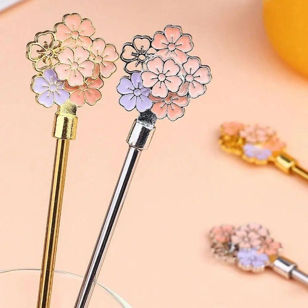 Cherry Blossoms Espresso Spoon Long Handle Ice Spoon Tableware Decoration Coffee Dessert Spoon Tea