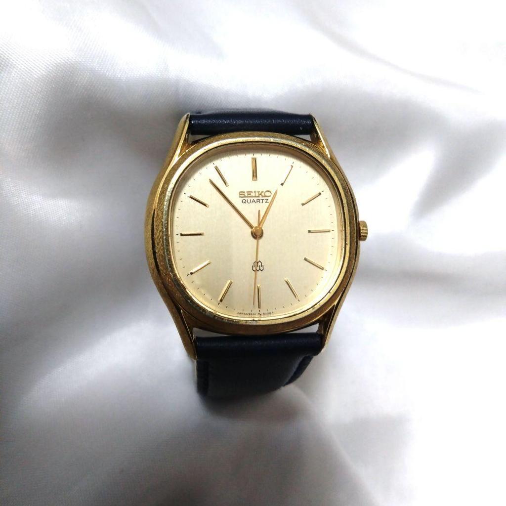 [USED] Extremely Rare SEIKO Twin Quartz Movement, High Performance, Gold-plated, 3-hand Movement