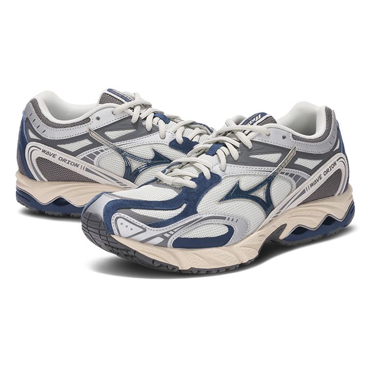 Mizuno Wave Orion Comfortable Versatile Slip Resistant Durable Low Top Lifestyle Casual Shoes Unisex Sneakers Retro-Blue D1GH232102